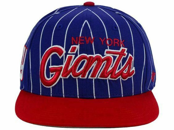 '47 New York Giants NFL Captain Pinstripe Adjustable Football Cap Hat - 757 Sports Collectibles