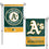 MLB 12x18 Garden Flag Double Sided - Pick Your Team - FREE SHIPPING (Oakland Athletics)