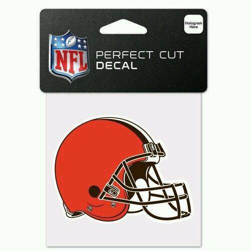 Cleveland Browns Perfect Cut 4x4 Diecut Decal - 757 Sports Collectibles