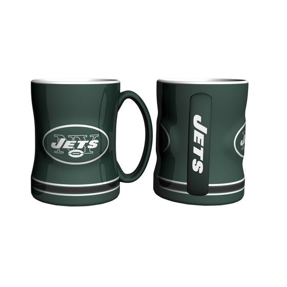 Boelter Brands NFL 14oz Ceramic Relief Sculpted Mug(1) PICK YOUR TEAM (New York Jets)