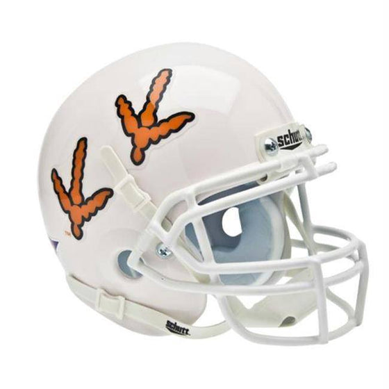 Virginia Tech Hokies White Turkey Tracks Mini Helmet - 757 Sports Collectibles
