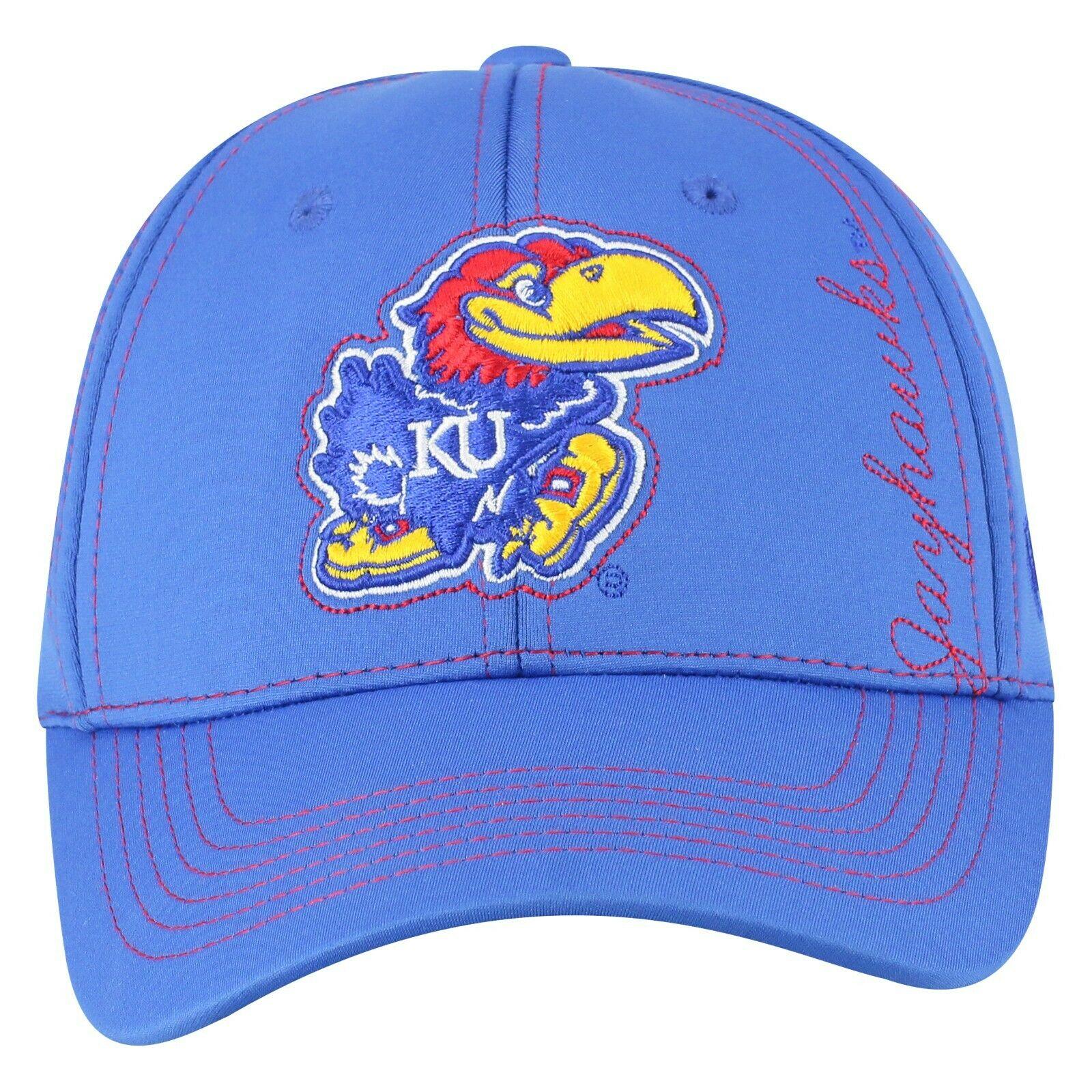 Kansas Jayhawks Hat Cap Lightweight Moisture Wicking One Fit Flex New With Tags