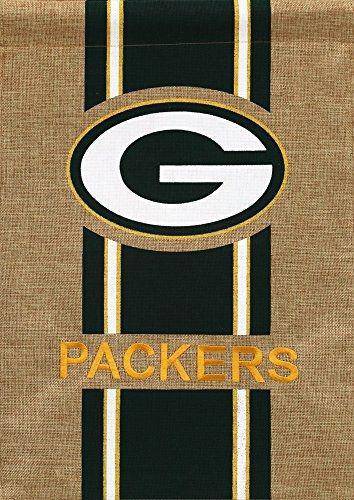 NFL Green Bay Packers Burlap Garden Flag 12.5" x 18" - 757 Sports Collectibles