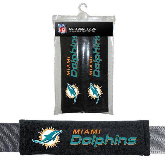 NFL Miami Dolphins Seat Belt Pad (Pack of 2) - 757 Sports Collectibles