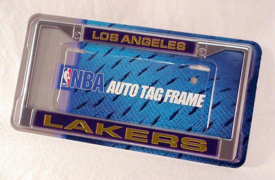 NBA Los Angeles Lakers Laser-Cut Chrome License Plate Frame - 757 Sports Collectibles
