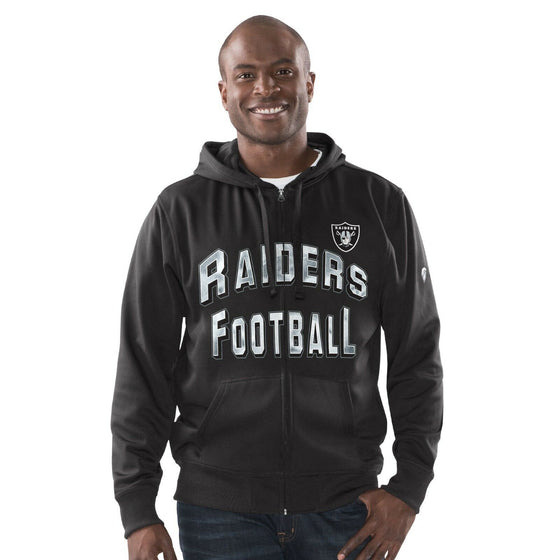 Oakland Raiders G-lll Sports GRIDIRON Full Zip Fleece Hoodie NFL Jacket