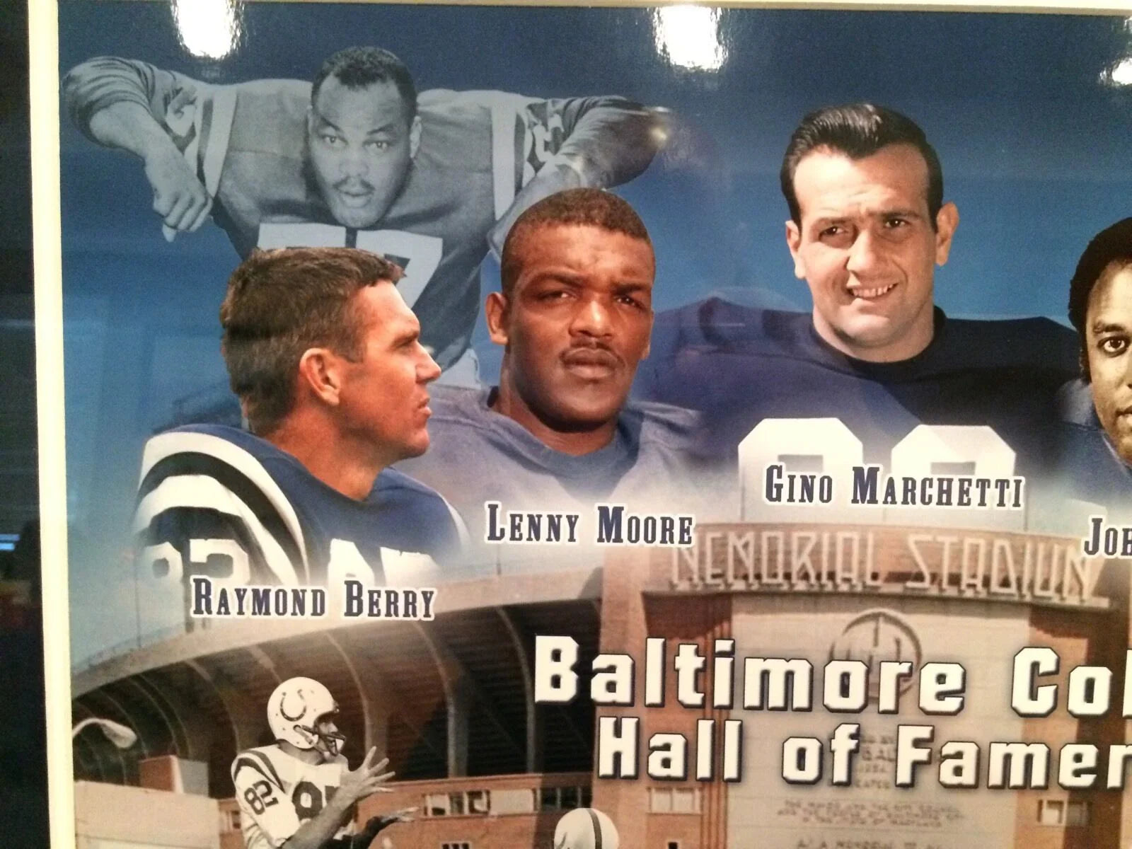 Colts Hall Of Fame Framed 16x20 Photo JSA Moore Berry Marchetti Donovan Mackey