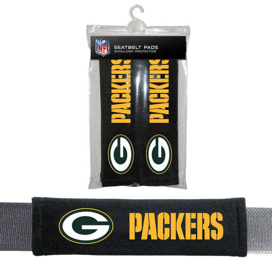 NFL Green Bay Packers Seat Belt Pad (Pack of 2) - 757 Sports Collectibles