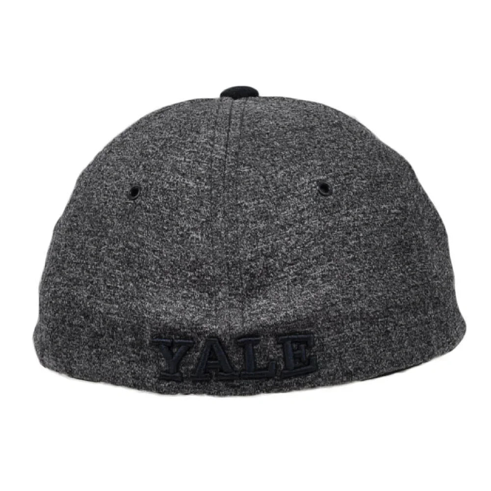 NCAA Zephyr Yale Bulldogs Flex Fit Medium Large Heather Gray Curved Bill Hat Cap