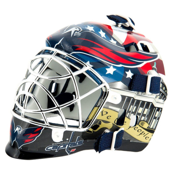 Washington Capitals Chrome Mask Mini Hockey Goalie Mask - 757 Sports Collectibles