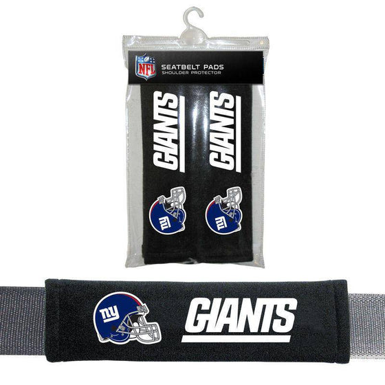 NFL New York Giants Seat Belt Pad (Pack of 2) - 757 Sports Collectibles