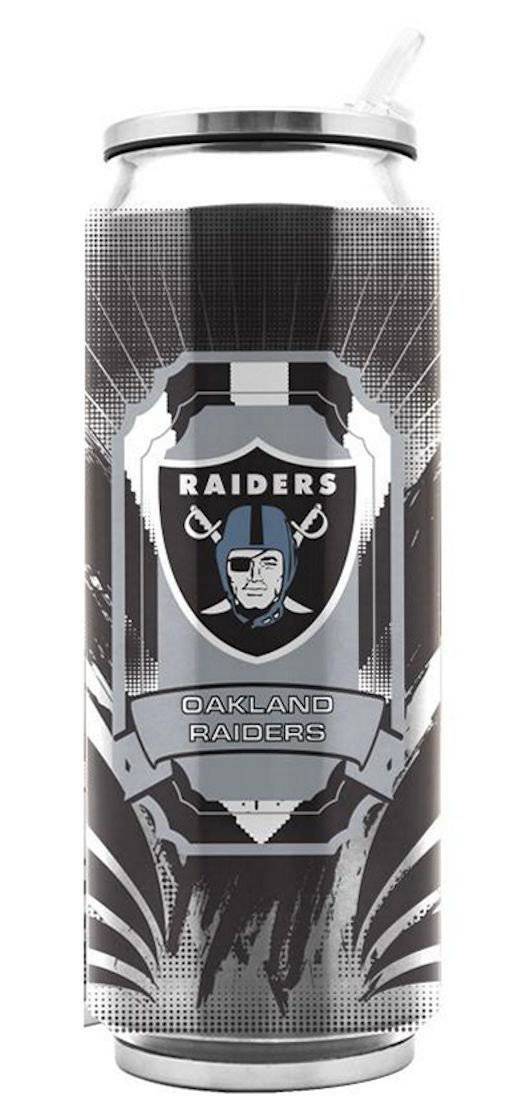Oakland Raiders Stainless Steel Thermo Can - 16.9oz - Tumbler Mug Coffee - 757 Sports Collectibles