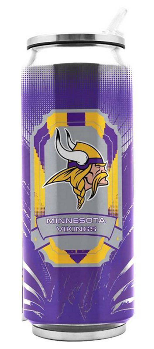 Minnesota Vikings Stainless Steel Thermo Can - 16.9oz - Tumbler Mug Coffee - 757 Sports Collectibles