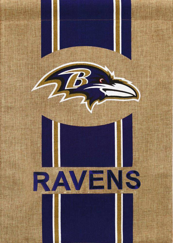 NFL Baltimore Ravens Burlap Garden Flag 12.5" x 18" - 757 Sports Collectibles