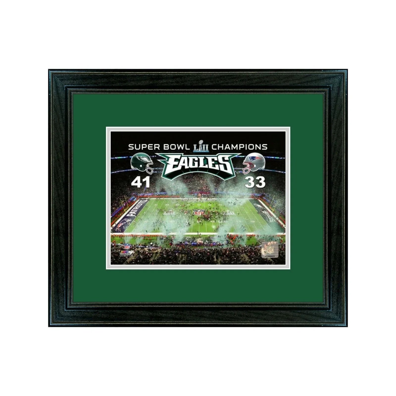 New Philadelphia Eagles Super Bowl Champion Photo with Frame FREE SHIPPING - 757 Sports Collectibles