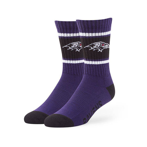Baltimore Ravens 47 Duster Sports Socks Size L (One Pair) - 757 Sports Collectibles