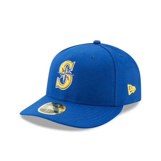 Seattle Mariners New Era On-Field Low Profile ALT2 59FIFTY Fitted Hat-Blue/Gold - 757 Sports Collectibles