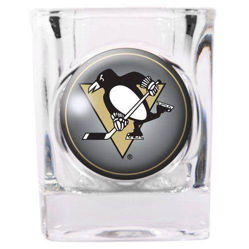 NHL Pittsburgh Penguins Square Shot Glass - 2oz - 757 Sports Collectibles