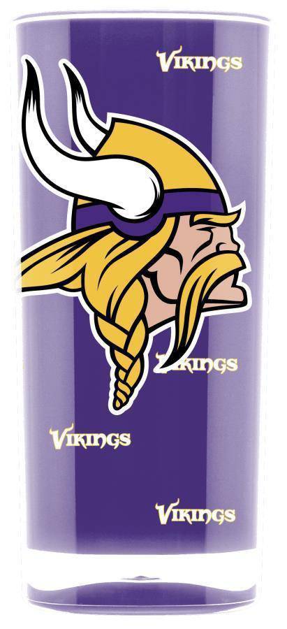 NFL Minnesota Vikings 16oz Square Insulated Acrylic Tumbler - 757 Sports Collectibles