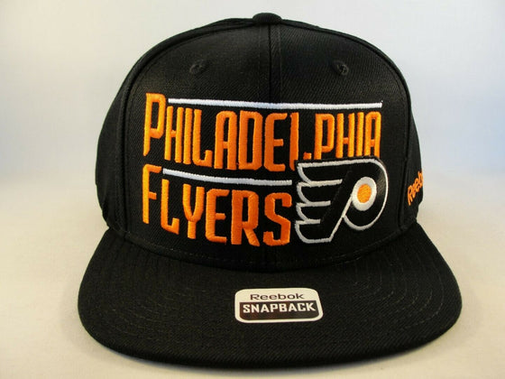 Philadelphia Flyers NHL Reebok Black Snapback Hat Cap