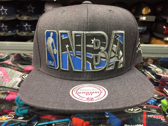 Orlando Magic REFLECTIVE INSIDER Snapback Mitchell & Ness Gray NBA Hat