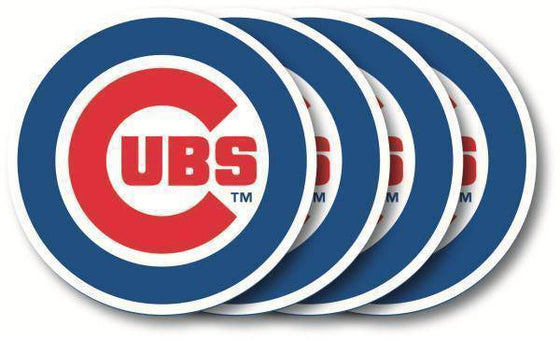 MLB Chicago Cubs Heavy Duty Vinyl Coaster Set (4 pack) - 757 Sports Collectibles