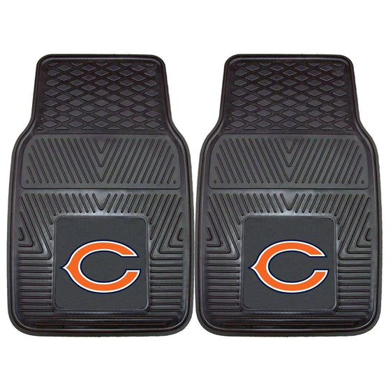 NFL Chicago Bears Heavy Duty Vinyl Front Seat Car Mats - 757 Sports Collectibles