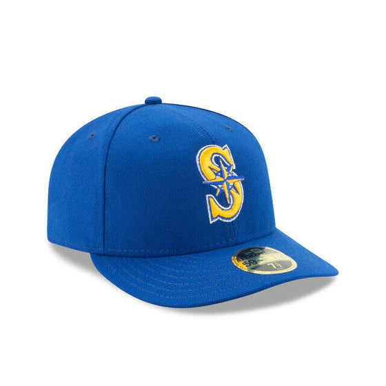 Seattle Mariners New Era On-Field Low Profile ALT2 59FIFTY Fitted Hat-Blue/Gold - 757 Sports Collectibles
