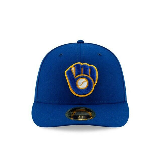 Milwaukee Brewers New Era On-Field Low Profile ALT 59FIFTY Fitted Hat-Royal Blue - 757 Sports Collectibles
