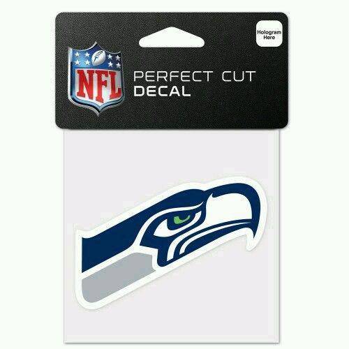 Seattle Seahawks Perfect Cut 4x4 Diecut Decal - 757 Sports Collectibles