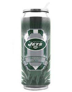 New York Jets Stainless Steel Thermo Can - 16.9oz - Tumbler Mug Coffee - 757 Sports Collectibles