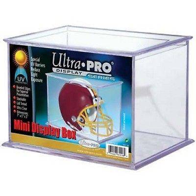 Ultra Pro Stackable Clear Mini Helmet Display Case 7"x 5" x 5.25" - 757 Sports Collectibles