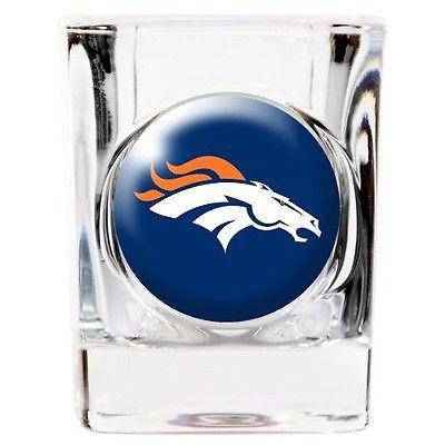NFL Denver Broncos Square 2 oz Shot Glass - 757 Sports Collectibles