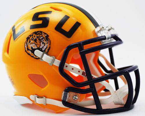 Louisiana State LSU Tigers Speed Mini Helmet - 757 Sports Collectibles