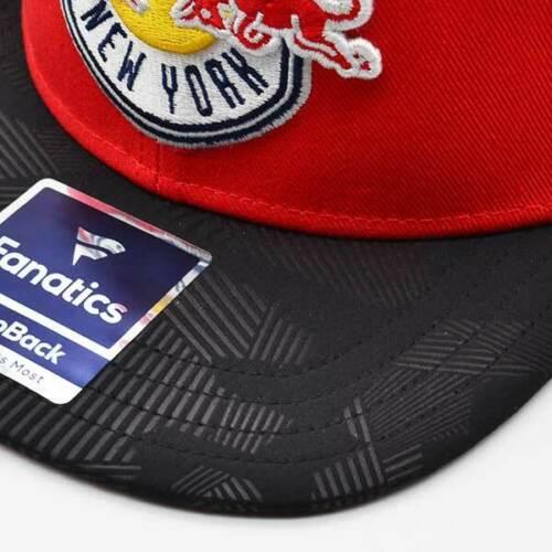 New York Red Bulls Solid MLS ICONIC Snapback Adjustable Hat - Red/Black