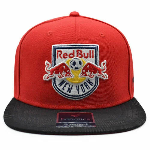 New York Red Bulls Solid MLS ICONIC Snapback Adjustable Hat - Red/Black