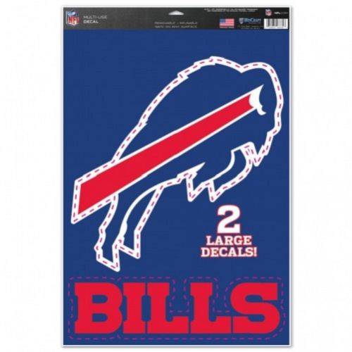 Buffalo Bills Multi Use Large Decals (2 Pack) Indoor/Outdoor Repositionable - 757 Sports Collectibles