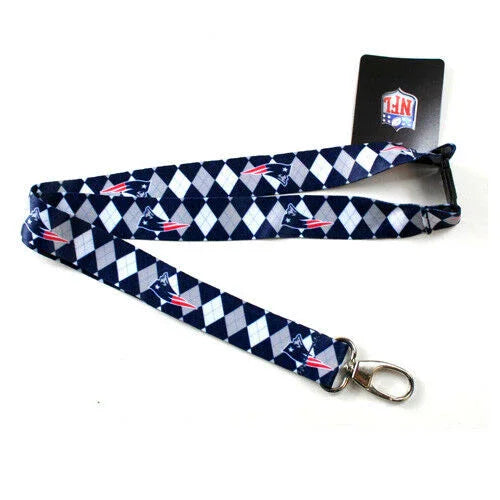 NFL Argyle 1" Lanyard - Pick Your Team - FREE SHIPPING