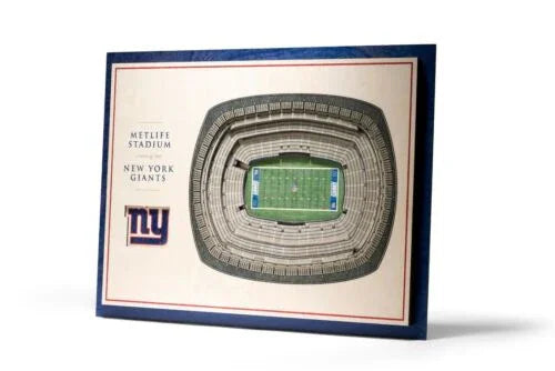 New York Giants 5-Layer 17" x 13" StadiumViews 3D Wood Wall Art