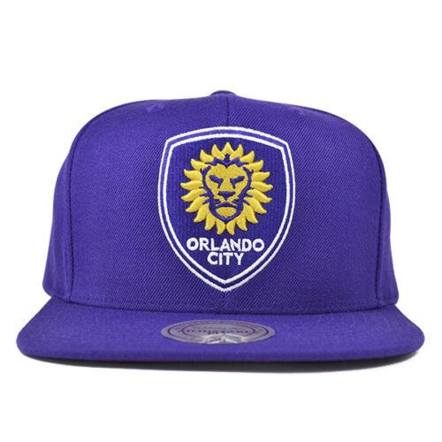 Orlando City SC SOLID SERIES Purple SNAPBACK Mitchell & Ness MLS Hat = OSFM