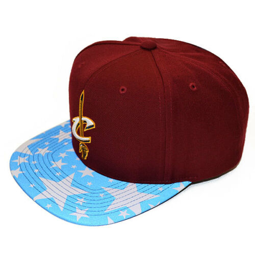 Cleveland Cavaliers REFLECTIVE STAR VISOR SNAPBACK Mitchell & Ness NBA Hat