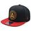 Atlanta United FC Solid MLS CONIC Snapback Adjustable Hat - Black/Red/Gold