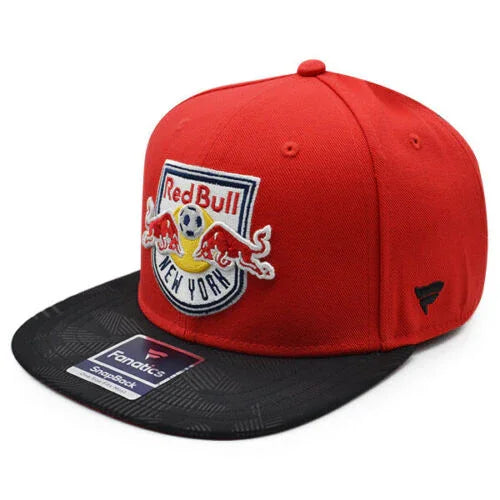 New York Red Bulls Solid MLS ICONIC Snapback Adjustable Hat - Red/Black