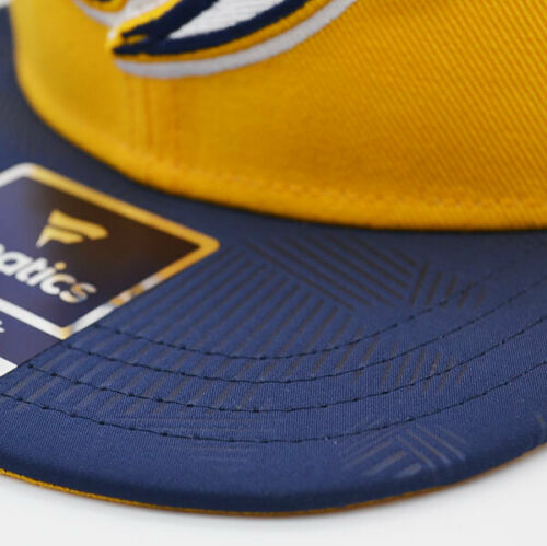 Nashville Predators NHL Iconic Solid Snapback Adjustable Hat - Gold/Blue
