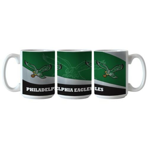 Boelter NFL Wave 15oz Ceramic Coffee Mug - PICK YOUR TEAM - FREE SHIP (Philadelphia Eagles Retro)