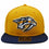Nashville Predators NHL Iconic Solid Snapback Adjustable Hat - Gold/Blue