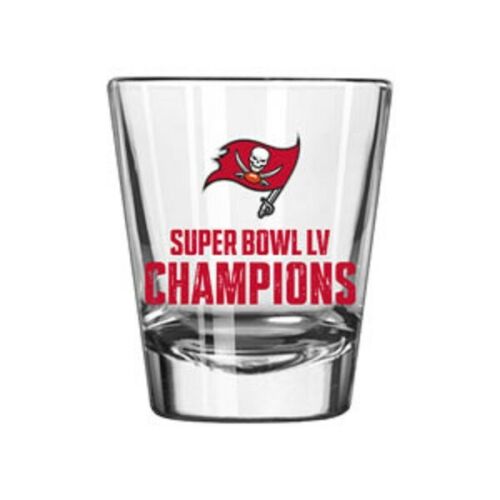 2021 Super Bowl LV 55 Champions Tampa Bay Buccaneers Shot Glass 2oz
