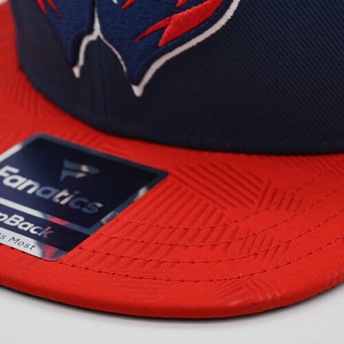 Washington Capitals NHL Iconic Solid Snapback Adjustable Hat - Navy/Red