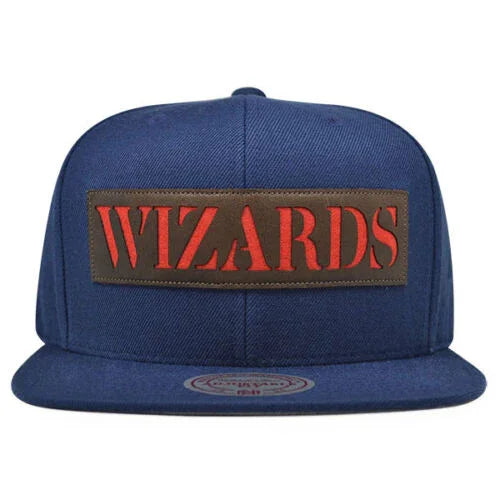 Washington Wizards LASER CUT LEATHER Snapback Mitchell & Ness NBA Hat