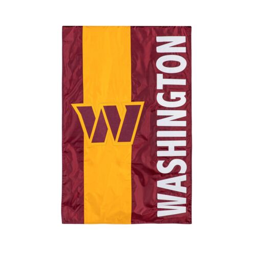 Evergreen Flag,Sports-NFL,Washington Commanders, Embellish Reg Flag,28x44 Inches - 757 Sports Collectibles